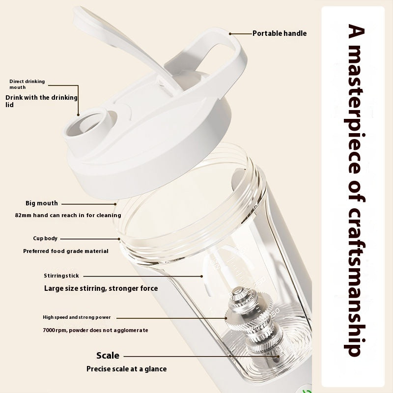 400ML 14oz Electric Protein Powder/ pre-workout Mixing Cup Automatic Mixer